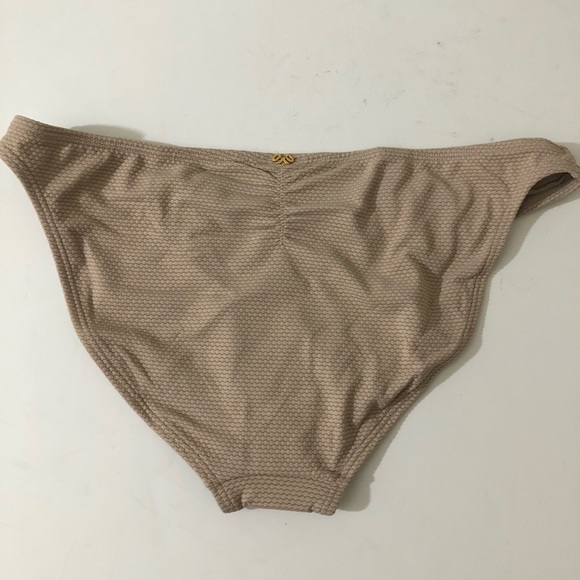 NWT Pilyq Bikini Bottom Swim Tan Beige L - Picture 2 of 9